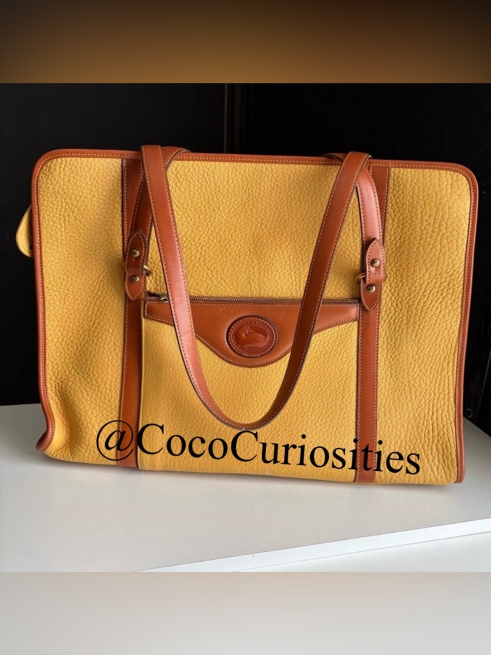 Dooney and Bourke awl Leather Palomino XL Tote Bag